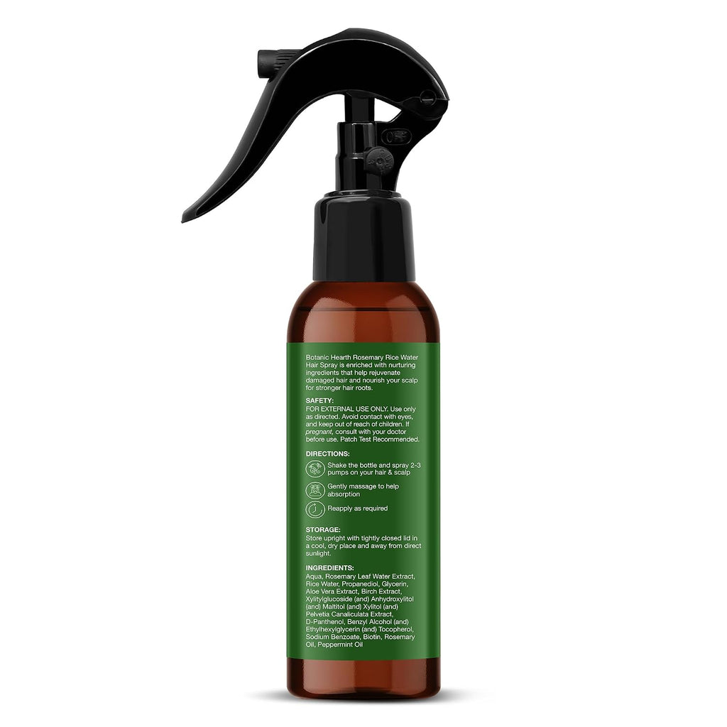 Botanic Hearth Rosemary & Rice Water Leave In Conditioner Spray For Hair Growth, 6.8 Fl Oz, Root Enhncer, Korean Scalp Treatment For Thinning Hair, Anti-Itch & Hair Strengthening Spray For Women & Men