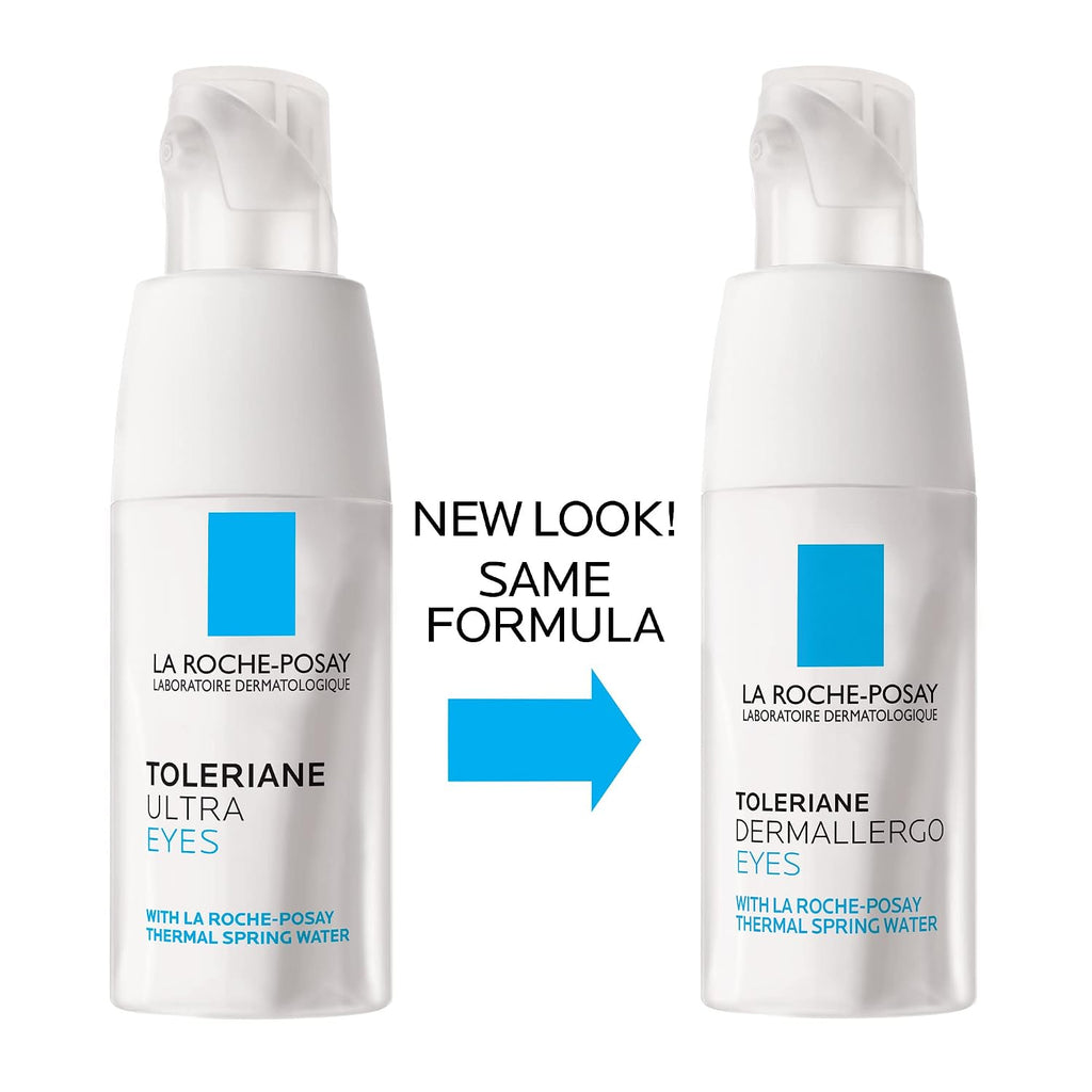 La Roche-Posay Toleriane Dermallergo Eye Cream Soothing Repair Moisturizer, Soothes And Comforts Sensitive Skin, Allergy Tested, Fragrance Free, Alcohol Free, Formerly Toleriane Ultra Eyes