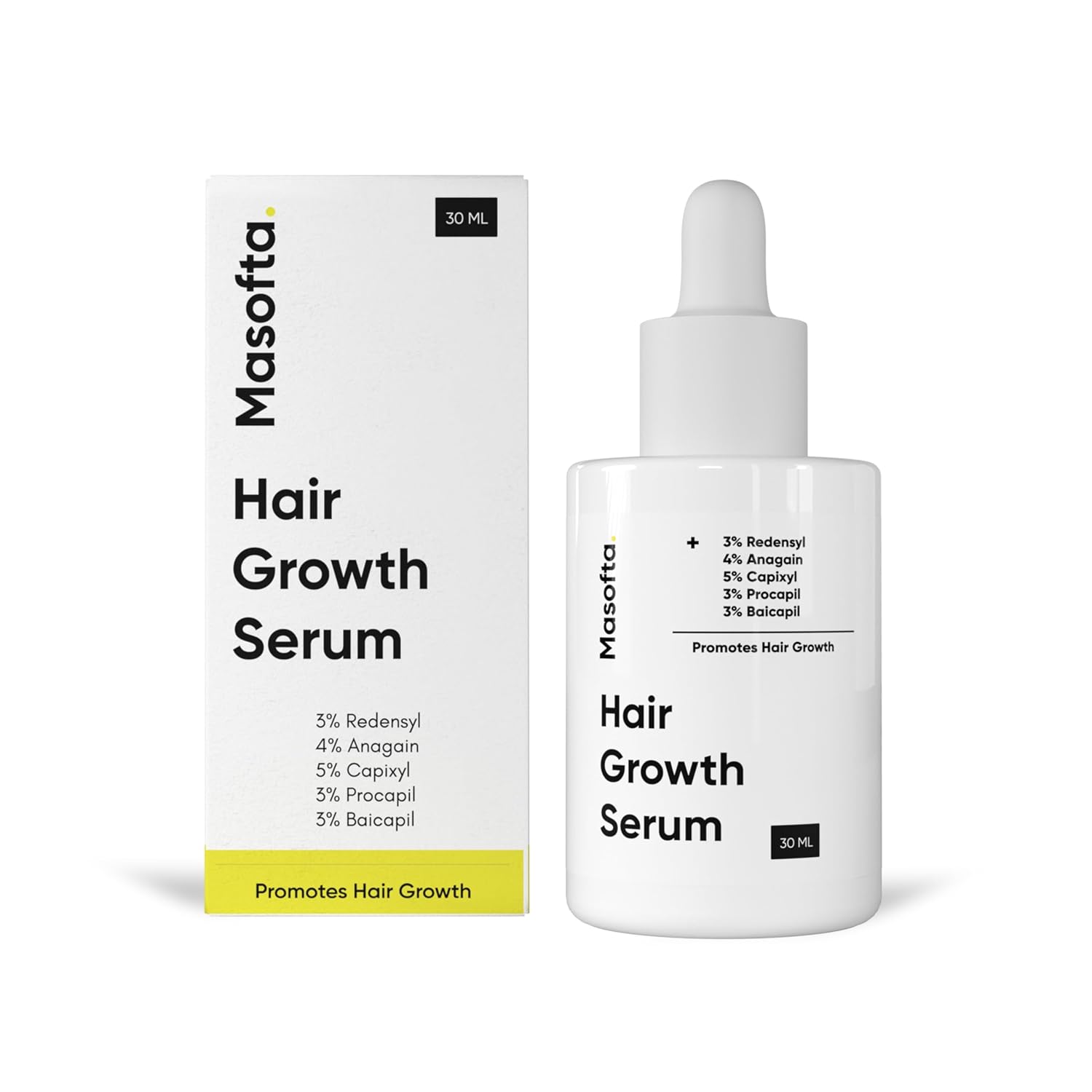 Hair Growth Serum For Density, Hair Fall Control With 3% Redensyl, 5% Capixyl, 4% Anagain, 3% Procapil & 3% Baicapil, Rosemary & Biotin For Both Men & Women, 1.01 Fl.Oz./30Ml
