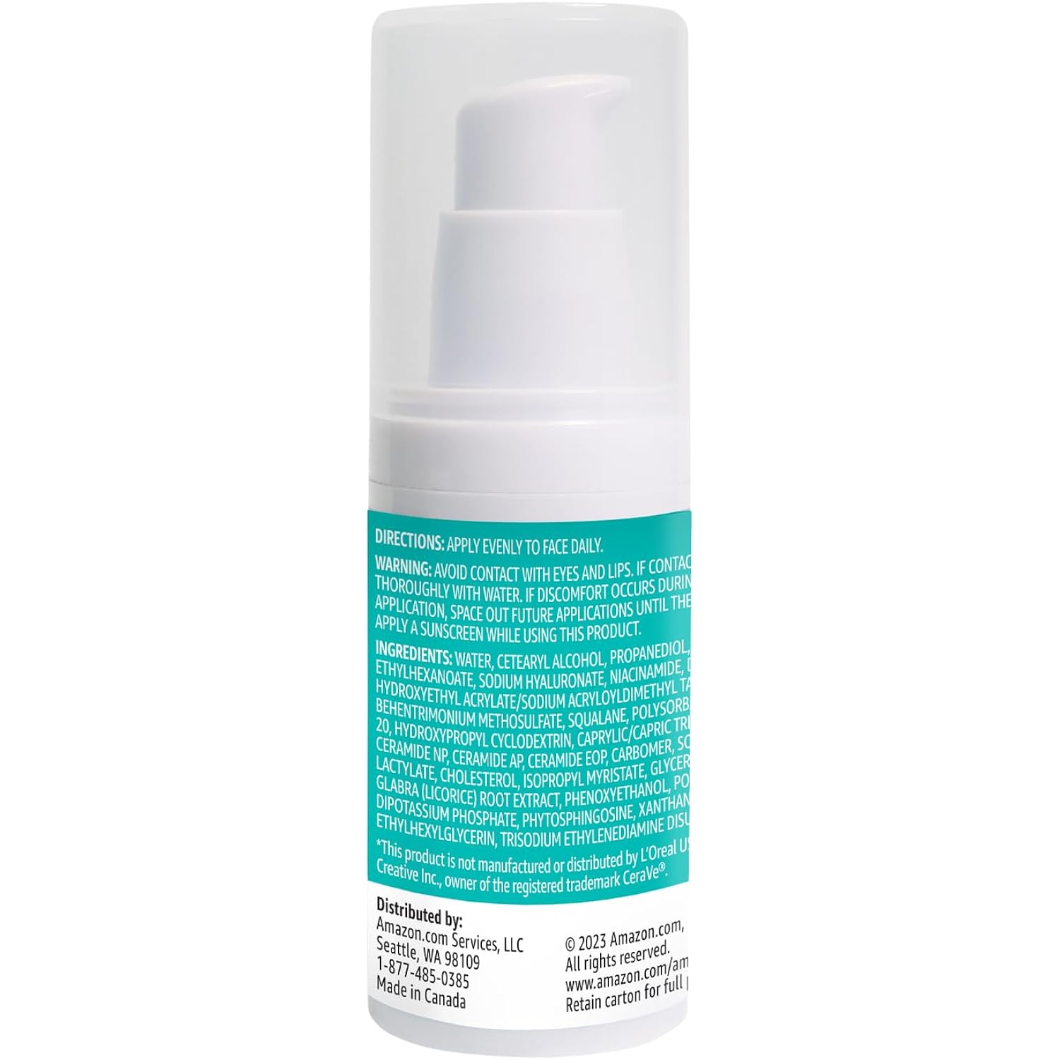 Amazon Basics Retinol Serum For Face, Pore Minimizer, Fast Absorbing Formula, 1 Fluid Ounce, 1-Pack