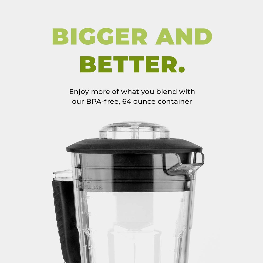 Cleanblend Commercial Blender With 5-Year Full Warranty - 1800W, 3Hp, 64Oz High-Performance Professional Countertop Blender With Stainless Steel Blades
