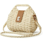Women Straw Shoulder Handbag Natural Summer Beach Tote Bag Soft Bell Purse Straw Hobo Crossbody Bag 2026