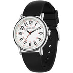 GOLDEN HOUR Waterproof Nurse Watch for Medical Professionals, Students Women Men - Military Time Luminouse Easy Read Dial, 24 Hour with Second Hand, Colorful Silicone Band