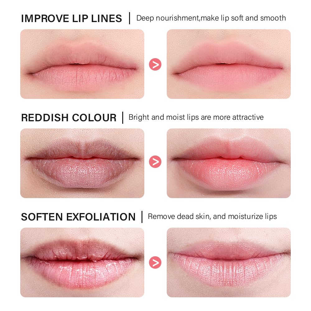 Sleeping Lip Mask, Nourish & Hydrate Lip Mask With Vitamin C, Antioxidants, Lip Balm, Lip Skin Care, Improve Lip Color, Reduce Lip Lines