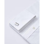 French Cuff Wrinkle Free Dress Shirt For Men Regular Fit Long Sleeve Wrinkle Resistant Shirt