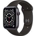 Apple Watch Series 6 (Gps, 44Mm) - Space Gray Aluminum Case With Black Sport Band (Renewed)
