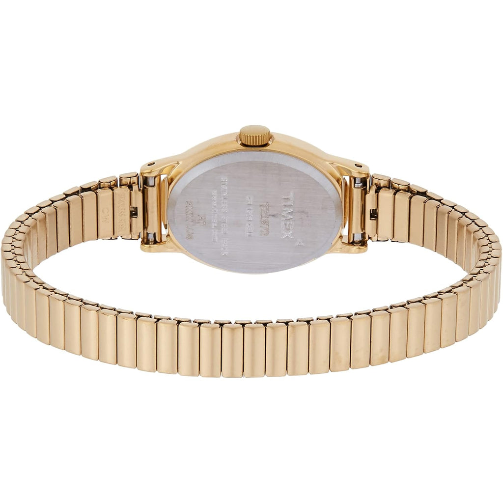 Timex Women'S Cavatina Watch - Tpearl Dial Gold-Tone Case