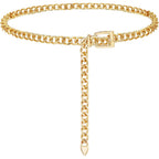 FIORETTO Chain Belt for Women Metal Waist Chain Fashion Multilayer Chain Belts for Dress