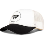 Roxy Women's Truckin Trucker Hat – Adjustable Summer Cap, Lightweight and Breathable with Mesh Back Cloud Dancer