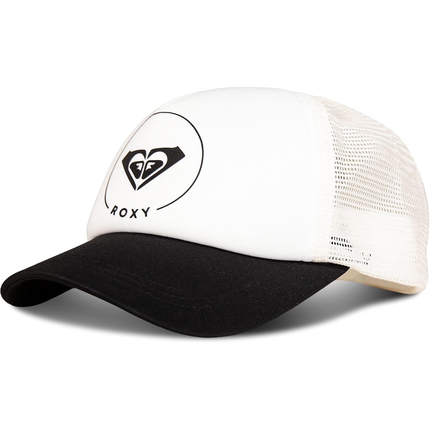 Roxy Women's Truckin Trucker Hat – Adjustable Summer Cap, Lightweight and Breathable with Mesh Back Cloud Dancer