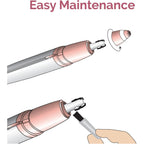 Finishing Touch Flawless Brows Eyebrow Hair Remover Electric Razor for Women with LED Light for Instant and Painless Hair Removal (White)