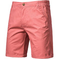 Oymyakon Men'S Stretch Chino Short Slim Fit 10" Inseam Flat Front Shorts Summer Cotton Casual Shorts With Pocket