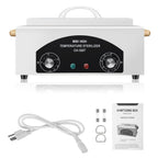 High Temperature Metal Tool Cleaning Box, 110V 300W 1.5L with Timer Manicure Pedicure SPA Salon Barber Equipment for Sundry Beauty Hair Nail Metal Tools with Handle
