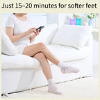 Relaxing Aroma Foot Mask, Home Spa Moisturizing Pedicure Socks, 6 Pairs, For Dry Cracked Heel, Hydrating Foot Treatment, Made in Korea (Lavender)