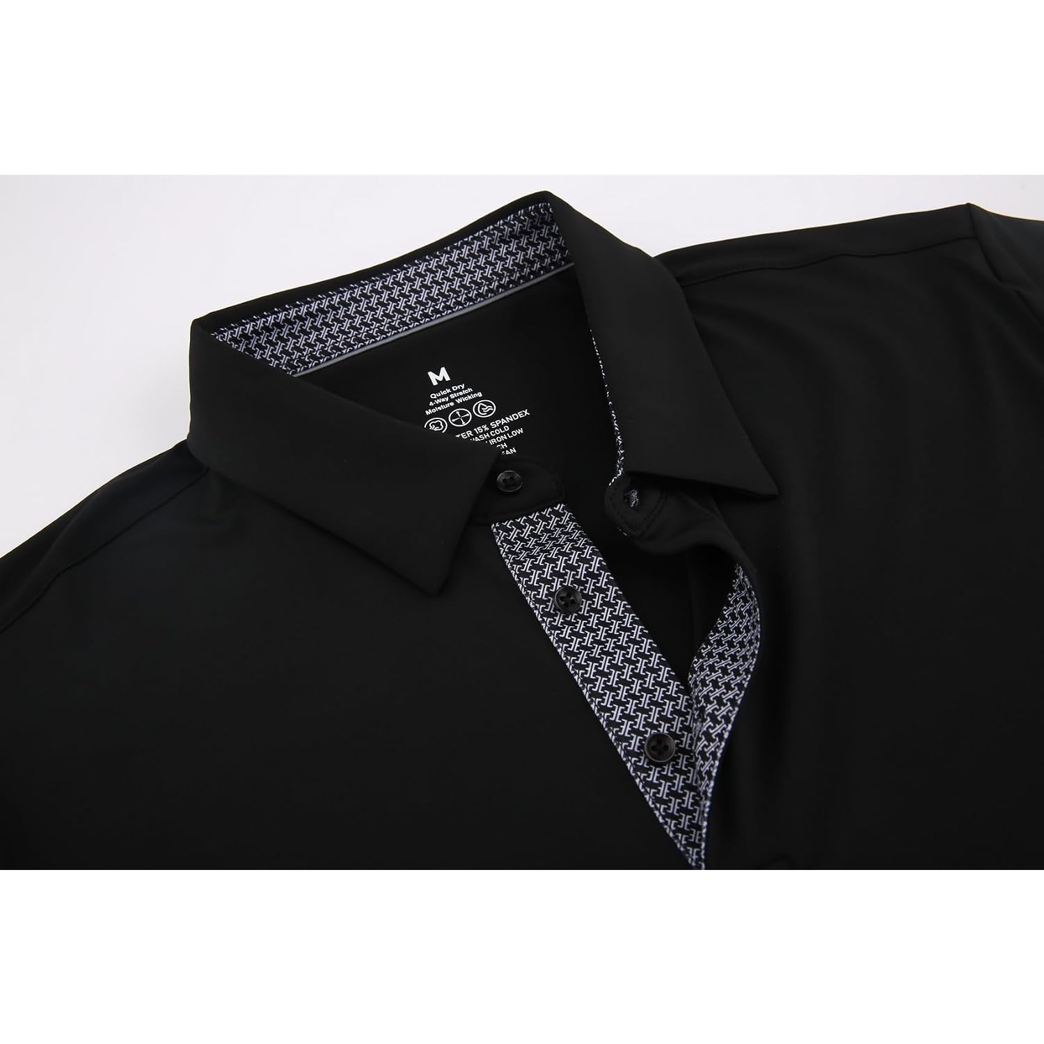 Alex Vando Mens Golf Shirt Quick-Dry Solid Short Sleeve Polo Shirts | Moisture Wicking,Inner Collar Decorative,Flexible Movement,Solid Sleek Silhouette,Sturdy Long-Wearing Build