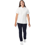 French Toast Women'S Junior'S Fitted Wrinkle-Resistant Oxford Shirt With Short Sleeves