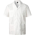 Vatpave Mens Short Sleeve Button Down Cuban Guayabera Shirts