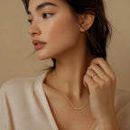 Gold Pendant Necklaces for Women 14K Gold Necklaces for Women Letter Necklace Simple Strong and Full of Love Charm Mama Pendant Necklace for Mom With Adjustable Length (16-18) Inches