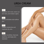 Maximum Strength 60% Urea Cream with 2% Salicylic Acid - Deep Moisturizer for Cracked Heels, Callus Removal - Fast-Absorbing Formula for Dry, Rough, Thick Skin - Non-Greasy Hand & Foot Cream