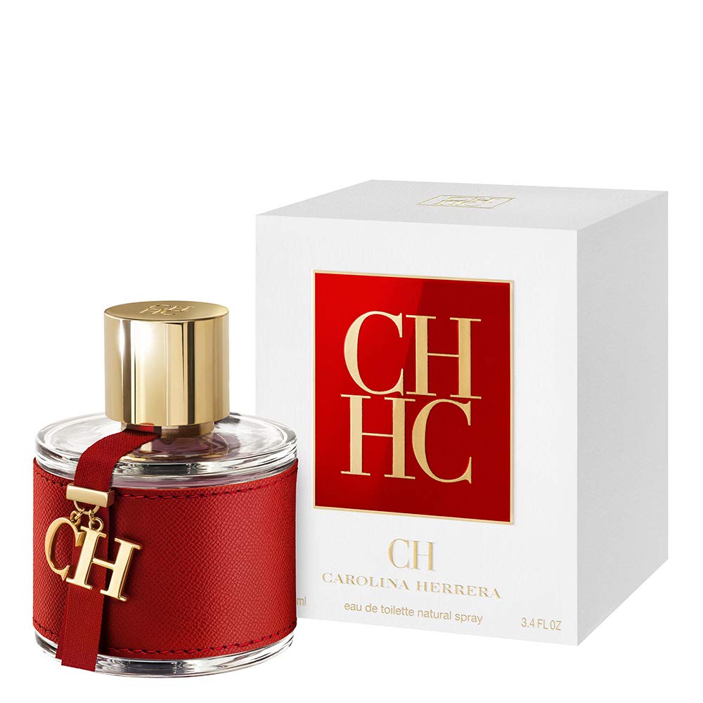 Carolina Herrera Ch Fragrance For Women - Fresh Floral Amber Scent - Top Notes Of Bergamot, Orange, Grapefruit And Juicy Melon - Floral Heart Notes - Ends With Tasty Base Notes - Edt Spray - 3.4 Oz