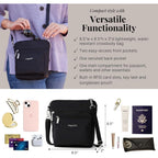 Baggallini Modern Pocket Crossbody Bag For Women, 8.5"X8.5" Handbag Purse With Rfid, Lightweight Water-Resistant