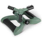 Amazon Basics Whirling Rotating Lawn Sprinkler With Adjustable Arms, 1500 Sq Ft Coverage, Black