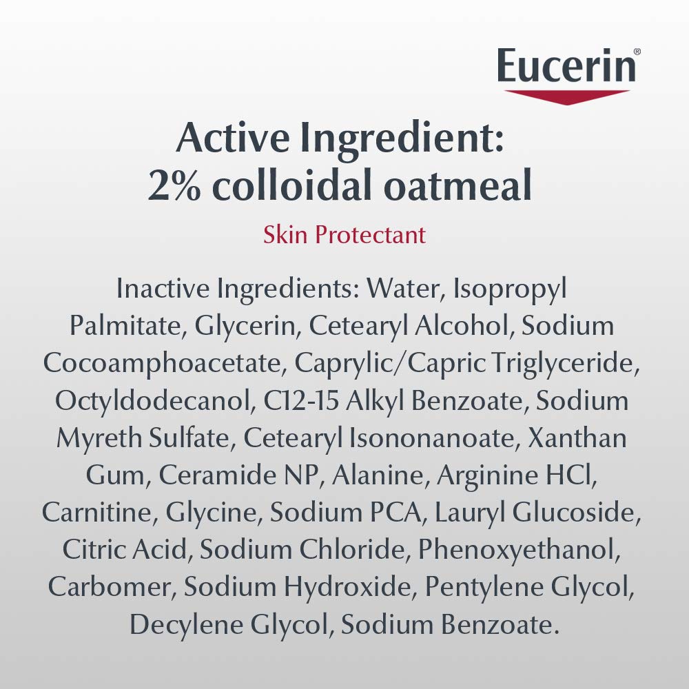 Eucerin Eczema Relief Cream And Body Wash, Colloidal Oatmeal Enriched, Soap Free Eczema Body Wash, 13.5 Fl Oz Bottle