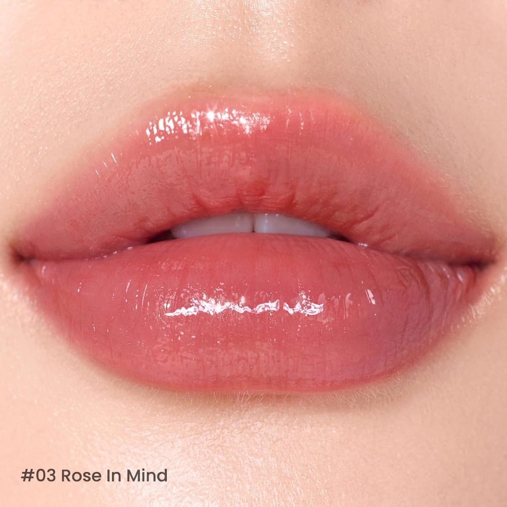 Peripera Ink Mood Glowy Tint | Lip-Plumping, Naturally Moisturizing, Lightweight, Glow-Boosting, Long-Lasting, Comfortable, Non-Sticky, No White Film (003 Rose In Mind)
