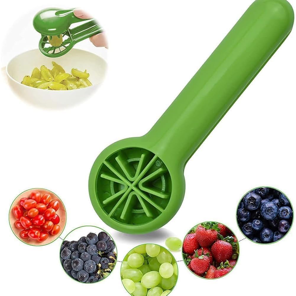 Multifunctional Cherry Tomato, Strawberry & Grape Segmented- Time - Saving Kitchen Gadget