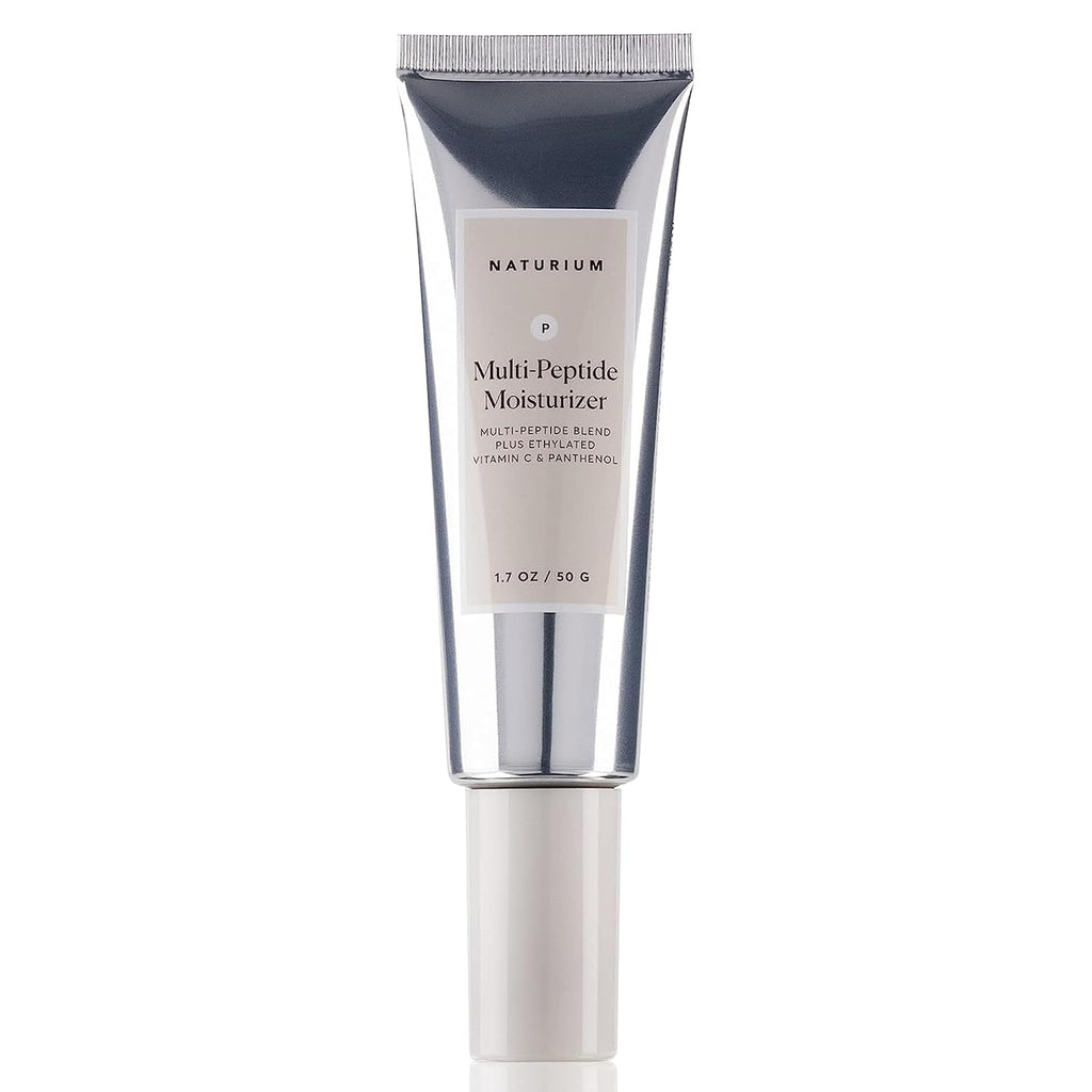 Naturium Multi-Peptide Moisturizer, Hydrating & Smoothing Skin Care, Moisturizes With Ethylated Vitamin C & Panthenol, 1.7 Oz