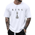 Men'S King Chess Shirt Graphic Tees Designer Printed T Shirts For Men Urban Letter T-Shirt Streetwear