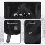 Harssidanzar Aviator Hat for Men Women Genuine Sheepskin Shearling Leather Winter Warm Trapper Hat CU603US