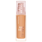 Maybelline Lifter Plump & Glow Foundation, Liquid Foundation With 2% Niacinamide + Hyaluronic Acid, Plumping And Brightening Face Makeup, 210, 1 Count