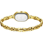 CARLIEN Women Vintage Petite Bracelet Gold Dainty Watch Small Oval Analog Quartz Watch Luxury Waterproof Ladies Diamonds Wristwatch