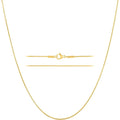 KISPER 24k Gold Snake Chain Necklace – Thin, Dainty, Gold Plated Stainless Steel Jewelry for Women & Men with Lobster Clasp