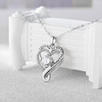 ziella Jewelry Forever Love Heart Necklaces for Wife,I Love You Necklace Valentine's Day Anniversary Birthday Jewerly Pendant Gifts for Women,
