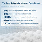 Clean Skin Club Clean Towels Xl® Supreme, 100% Usda Biobased Face Towel, Disposable Face Towelette, Eczema Association Accepted, Thicker Textured Dry Wipes, Ultra Absorbent & Soft, 1 Pack, 50 Ct