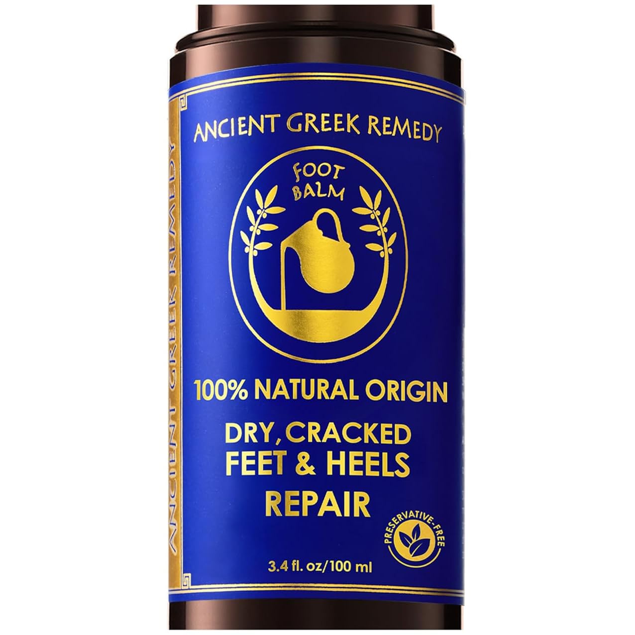 Dry Cracked Heels Repair | Organic Foot Cream for Dry Feet & Callus with Jojoba, Lavender, Almond, Olive & Vitamin E Oil | Natural Foot Balm & Moisturizer for Skin | Hydrating Foot Treatment | 3.4 oz