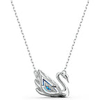 Swarovski Dancing Swan Necklace Jewelry Collection, Rhodium Finish