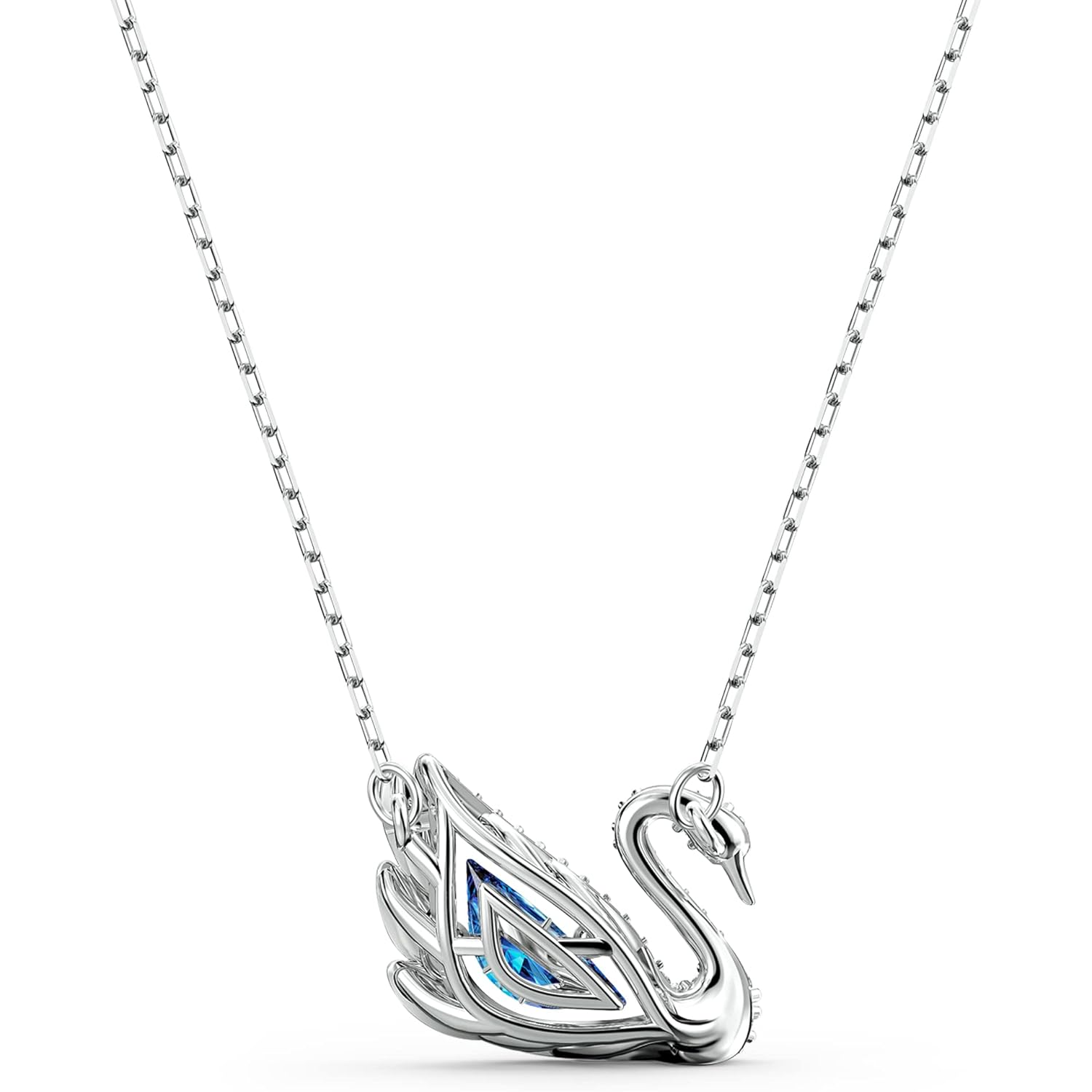 Swarovski Dancing Swan Necklace Jewelry Collection, Rhodium Finish