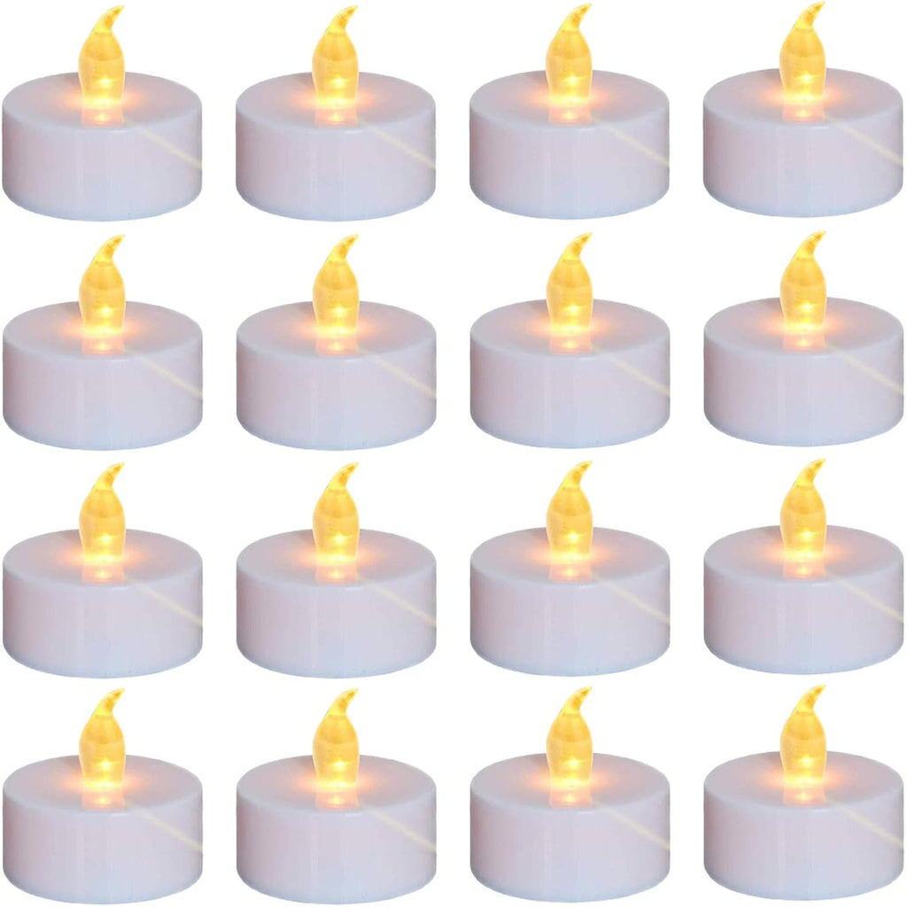 Nancia 100Pack Flameless Led Tea Lights Candles, Realistic And Bright Flickering Long Lasting 200Hours Battery-Powered, Ideal Party, Wedding, Birthday, Gifts Home Decoration Warm Yellow