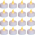 Nancia 100Pack Flameless Led Tea Lights Candles, Realistic And Bright Flickering Long Lasting 200Hours Battery-Powered, Ideal Party, Wedding, Birthday, Gifts Home Decoration Warm Yellow