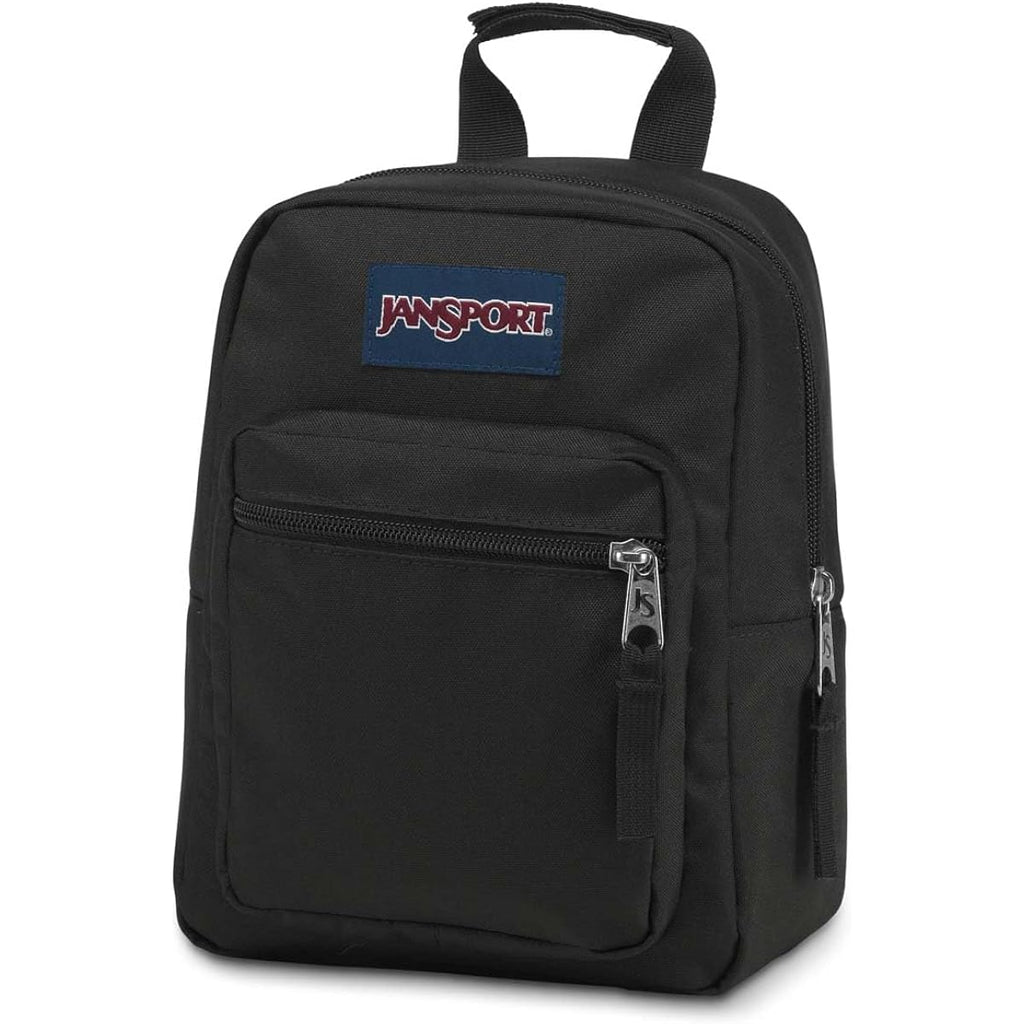 Jansport Big Break Insulated Lunch Bag - Small Soft-Sided Cooler Ideal For Class, Work, Or Meal Prep, Black