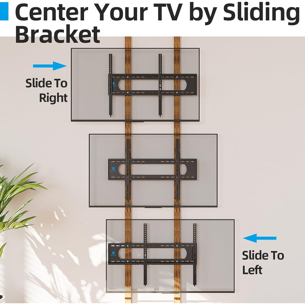 85 86 98 100 inch Heavy Duty TV Wall Mount for 55-120 inch Large TVs up to 220 LBS & 900x600mm Vesa, Ultra Slim Fixed TV Mount, Low-Profile TVS Bracket, 16" 24" 32" Wood Stud, Fit Most 65+ 75+ 120 TVs