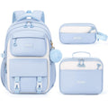 Fimibuke Waterproof Backpacks For School Girls With Lunch Box & Pencil Case | 3Pcs Lightweight Teen Girls Backpack Bookbag, Cute Kids Toddler School Bag For Elementary Middle High School Students Travel