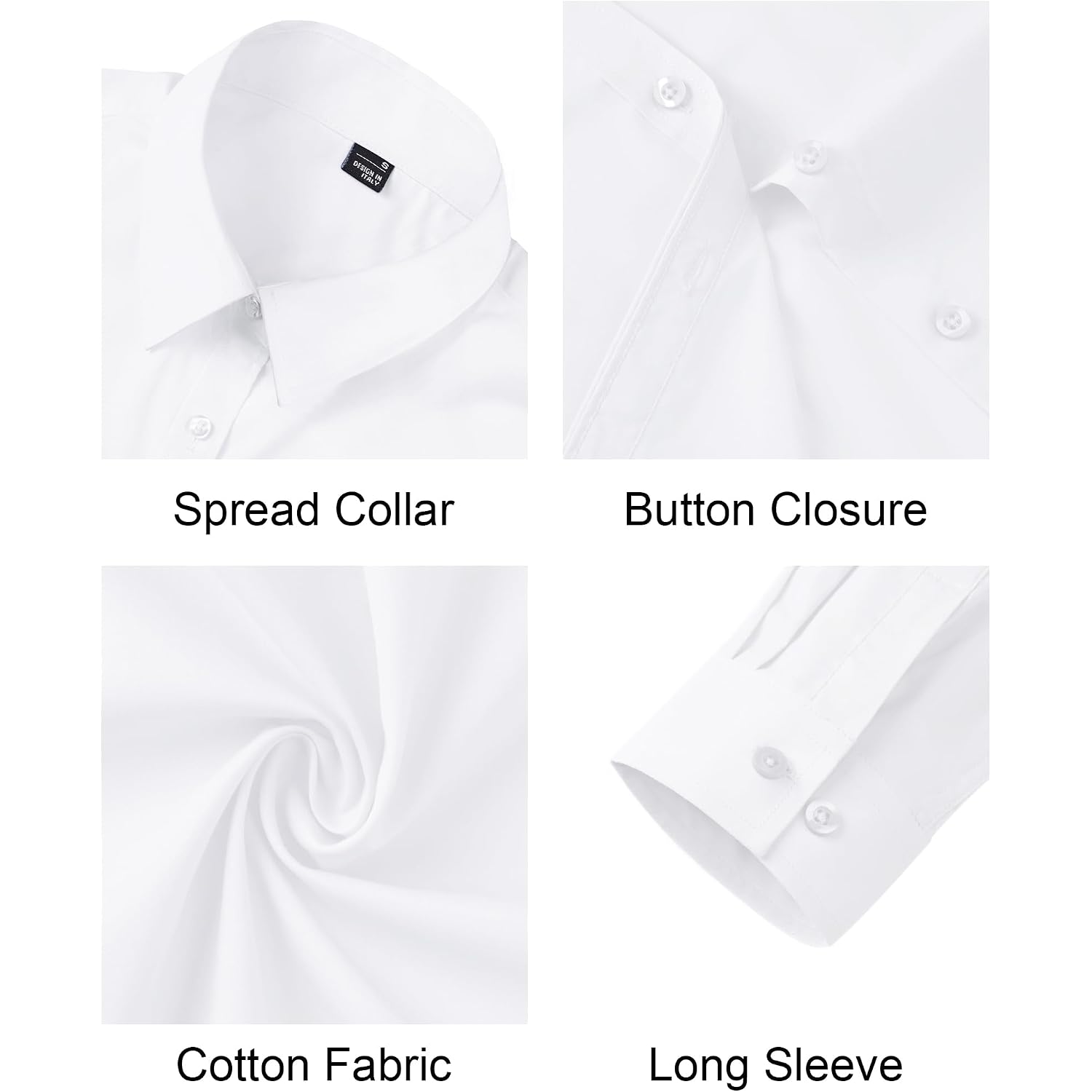 J.Ver Button Down Shirts For Women Stretch Collared Cotton Long Sleeve Dress Shirt Business Casual Blouse For Work