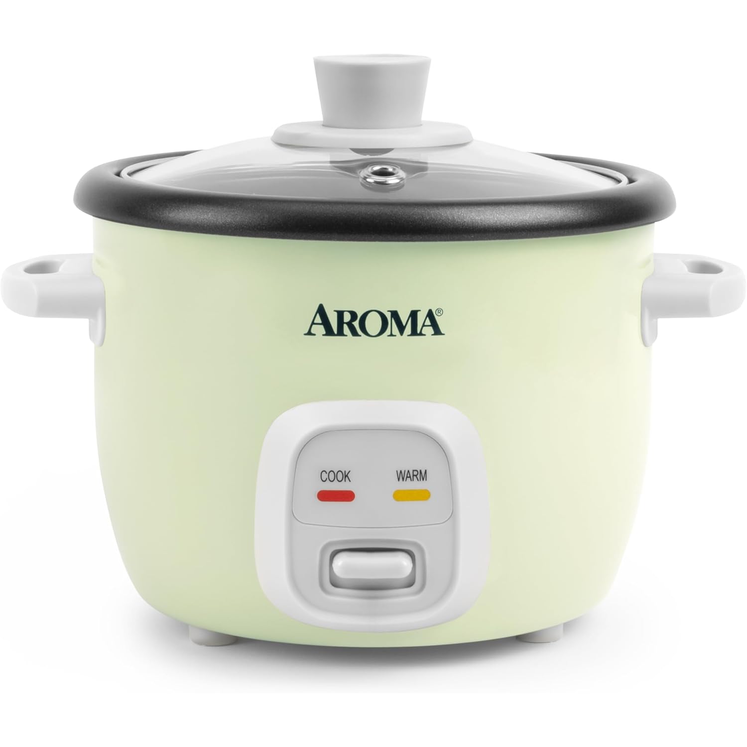 AROMA® Mini Rice Cooker, 2-Cup (Uncooked) / 4-Cup (Cooked), Grain Cooker, Soup Maker, Oatmeal Cooker, Auto Keep Warm, 1 Qt, Light Green