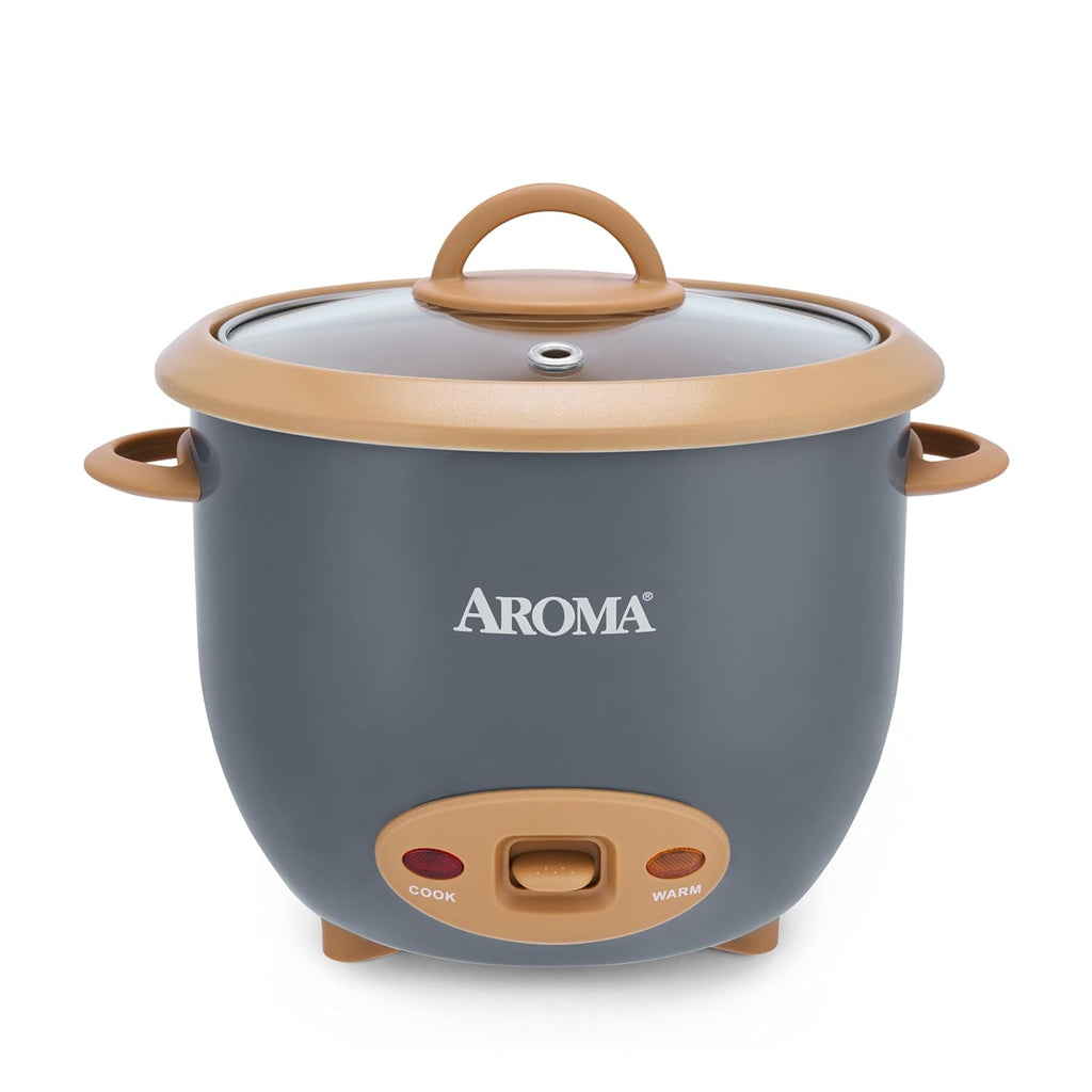 Aroma® 6-Cup (Cooked) One-Touch Pot Style Rice Cooker With Corecoat™ Pfas-Free Nonstick Ceramic Surface (1.5 Quarts)