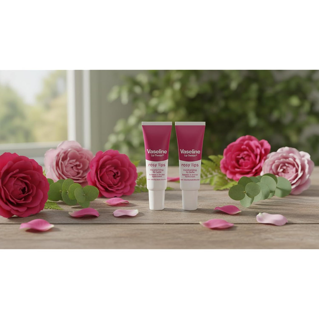 Vaseline Lip Therapy Rosy Lips Moisturizing Lip Balm - Twin Pack (2-Pack)