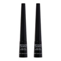 Revlon Liquid Eyeliner, Colorstay Eye Makeup, Smudgeproof, Longwearing With Ultra-Fine Tip, 251 Blackest Black (Pack Of 2)